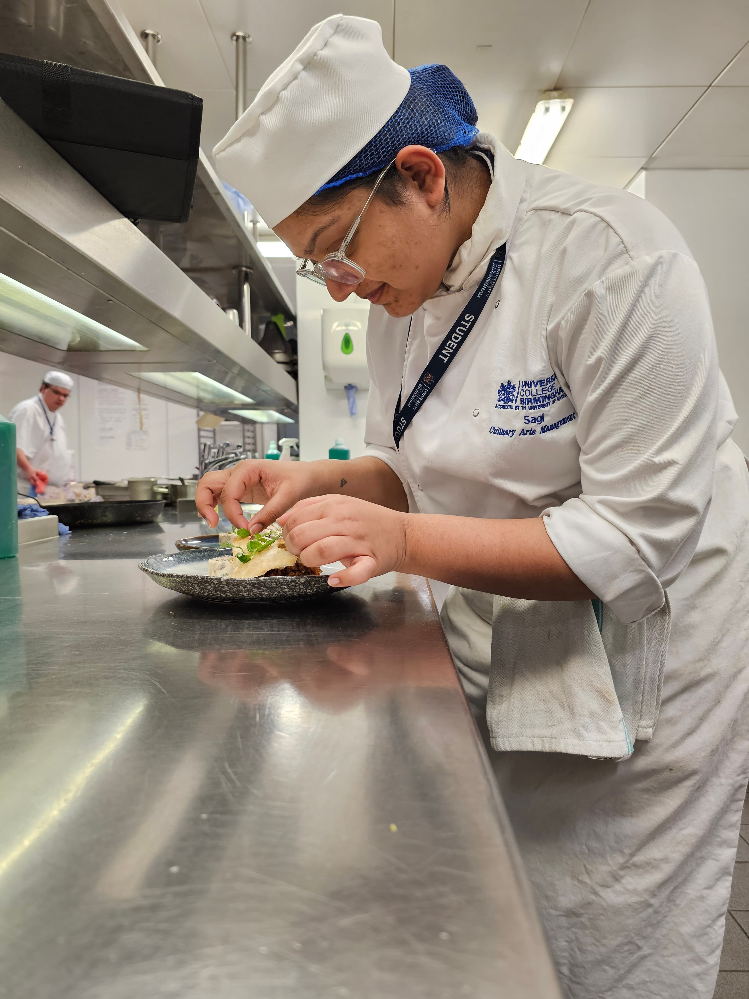 Editorial hero dish composition